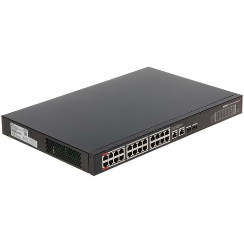 DAHUA PFS3228-24GT-360 24 PORT GIGABIT + 2X1GB RJ45/SFP UPLINK 360W POE RACKMOUNT SWITCH 