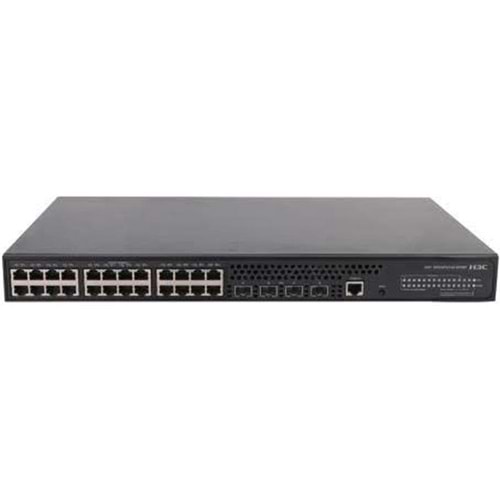H3C LS-5024PV3-EI-HPWR-GL 24 PORT GIGABIT + 4X1GB SFP UPLINK YÖNETİLEBİLİR L2 370W POE RACKMOUNT SWITCH(9801A1QH) 