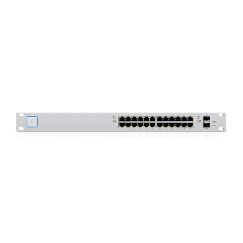 UBIQUITI US-24-250W 24 PORT GIGABIT+2X1GB SFP+ CONSOL PORT 802.3AT/AF YÖNETİLEBİLİR 250W RACKMOUNT POE SWITCH 