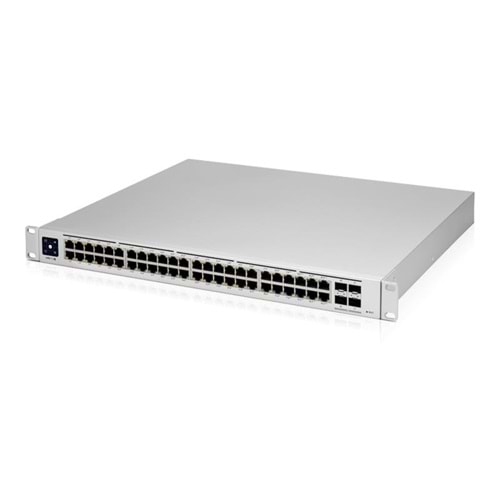 UBIQUITI USW-PRO-48-POE 48 PORT GIGABIT + 4X10GB SFP UPLINK 600W POE YÖNETİLEBİLİR RACKMOUNT SWITCH 
