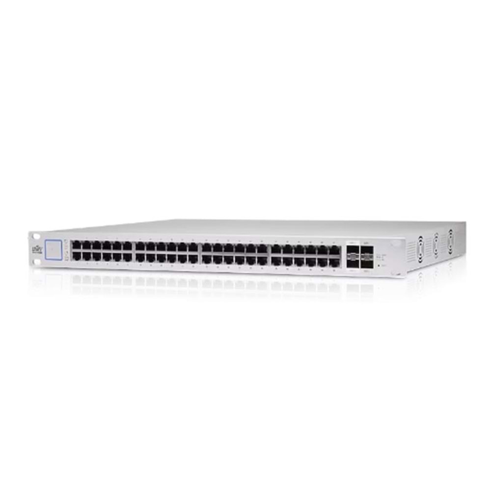UBIQUITI US-48-500W 48 PORT GIGABIT +2X1GB/2X10GB SFP UPLINK RACKMOUNT 500W POE SWITCH 