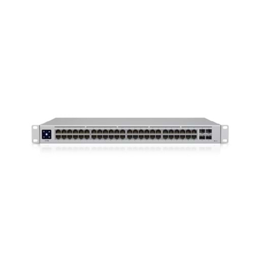 UBIQUITI USW-48-POE 48 PORT GIGABIT + 4X1GB SFP UPLINK 195W POE YÖNETİLEBİLİR RACKMOUNT SWITCH 