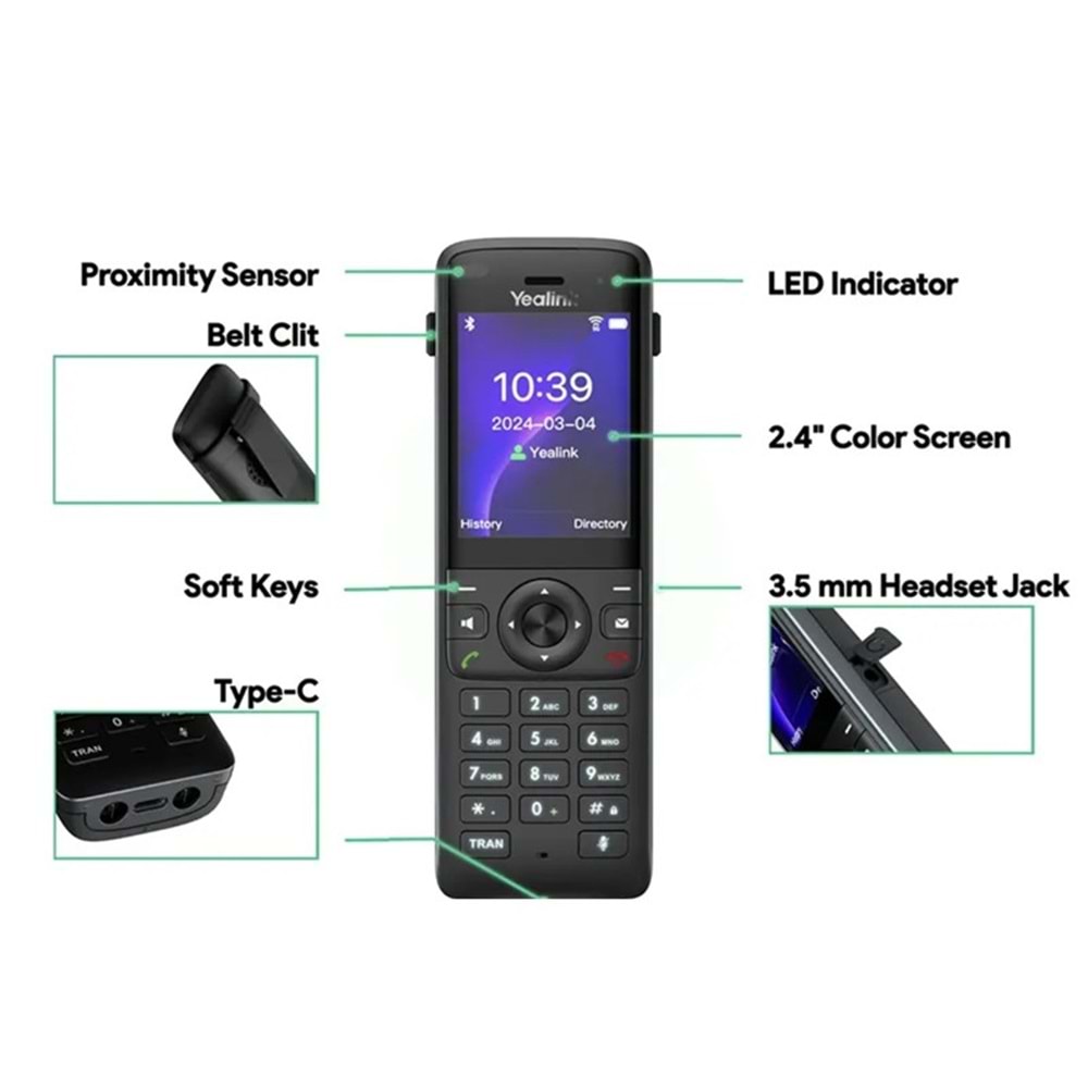 YEALINK AX83H WIFI IP DECT TELEFON 