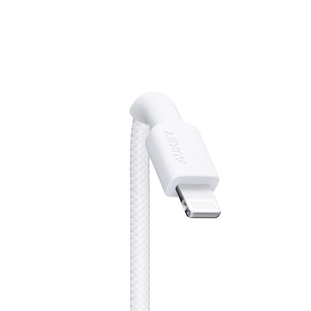 AUKEY CB-BAL7-WH NAYLON ÖRGÜLÜ USB-A LİGHTNİNG KABLOSU 0.9MT 