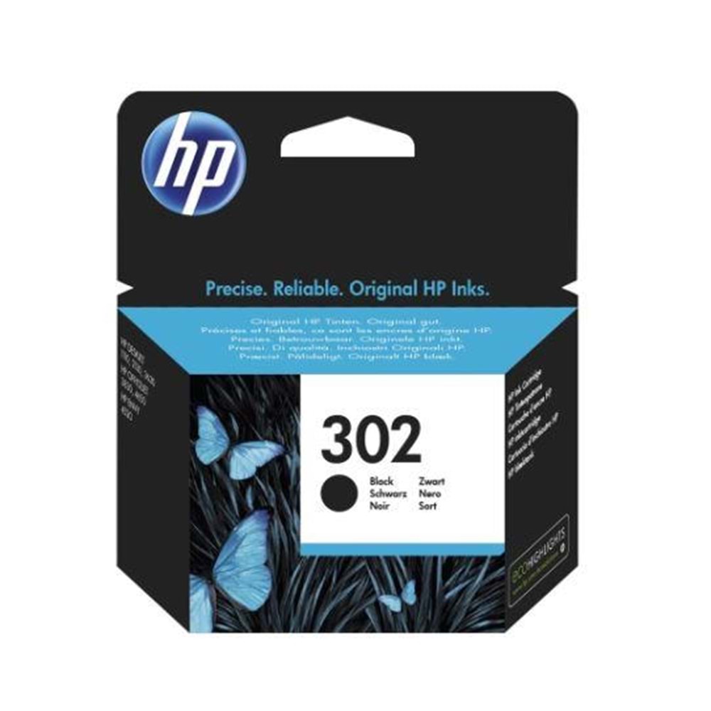 HP F6U66AE SİYAH KARTUŞ NO:302 